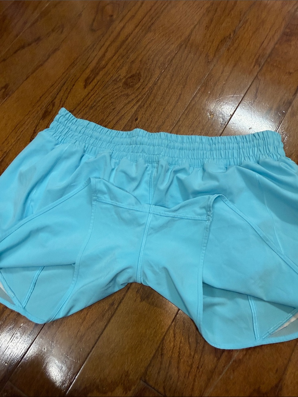 138. Lululemon Hotty Hot High-Rise Lined Short 4" Blue Chill size 12 - Picture 9 of 12